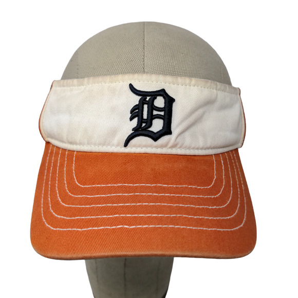 Forty Seven Brand Mens Sun Visor Strapback Cap Embroidered D Logo Orange OS - Picture 1 of 12